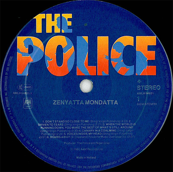 The Police Zenyatta Mondatta ROCKVINILOS Tienda de Vinilos y CDs